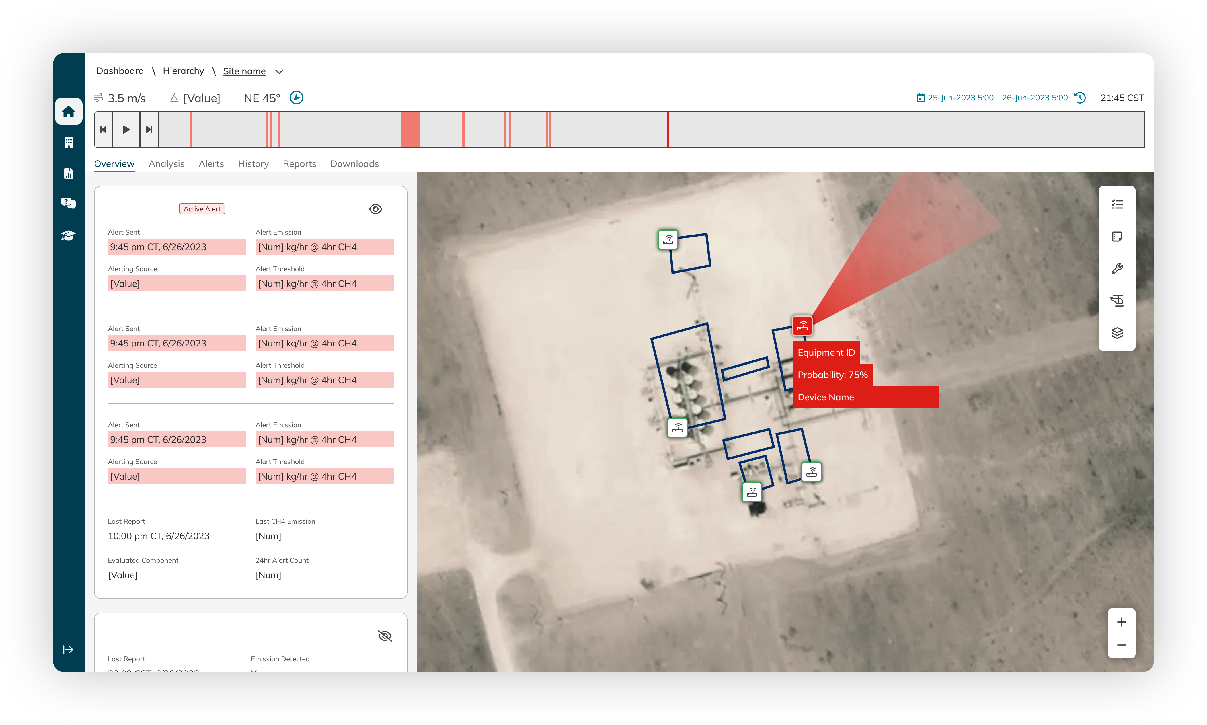 Screen from the redesigned application